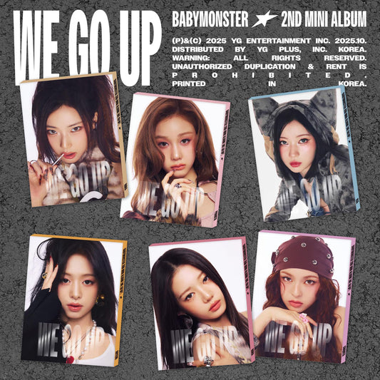 [NEW] BABYMONSTER - 2ND - Mini Album - [WE GO UP] (Pattern Ver.)