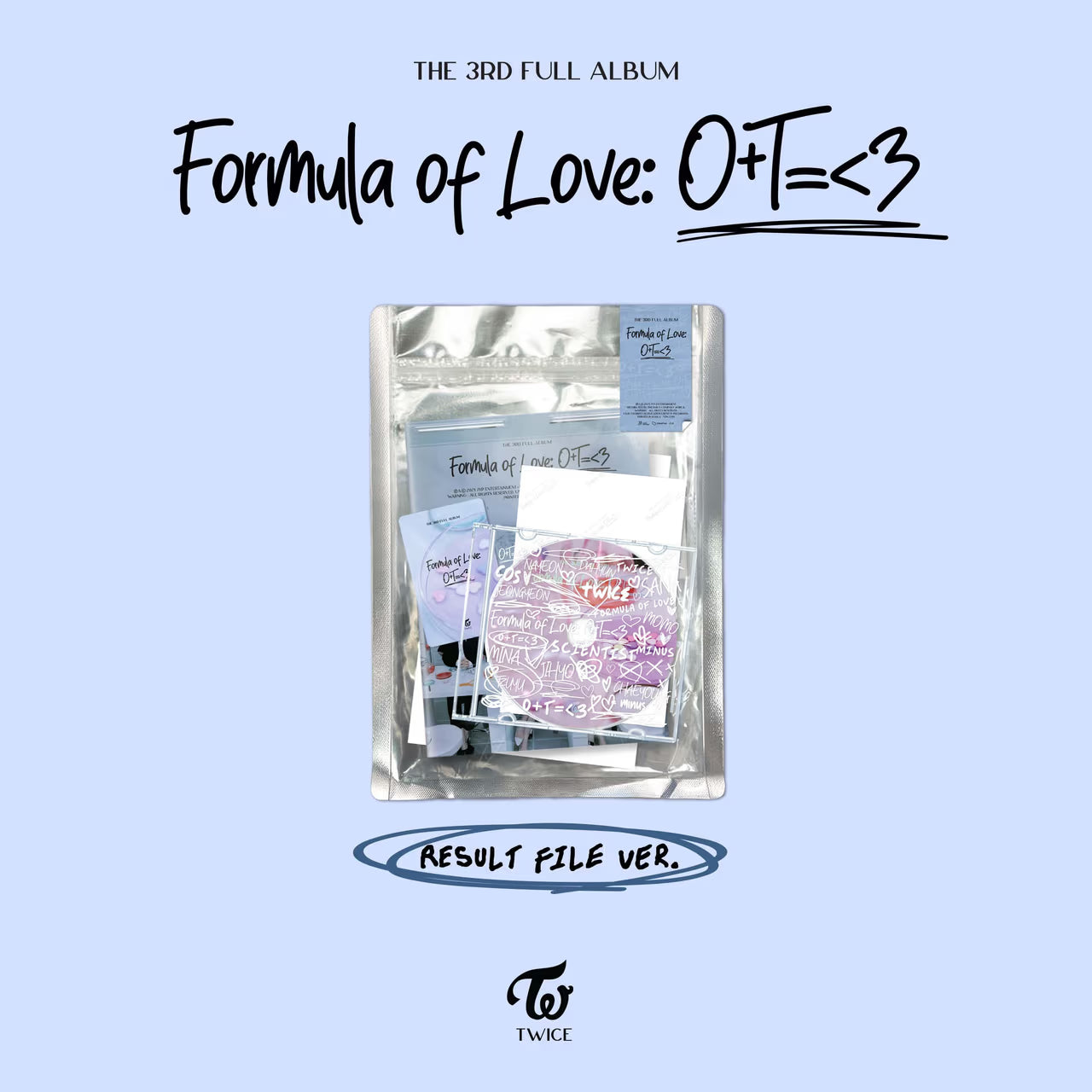 TWICE - 3rd Full Album [Formula of Love: O+T=<3] (Result file ver.)